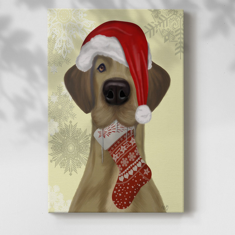 Christmas Drooly Christmas Dane, H 27 po x l 18 po x P 1,5 po