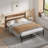 Alicia Full Size Industrial Metal Platform Bed Frame in Rustic Brown with Wood Headboard, Underbed Storage, Noise-Free, No Box Spring Needed-1533441064-1498572697