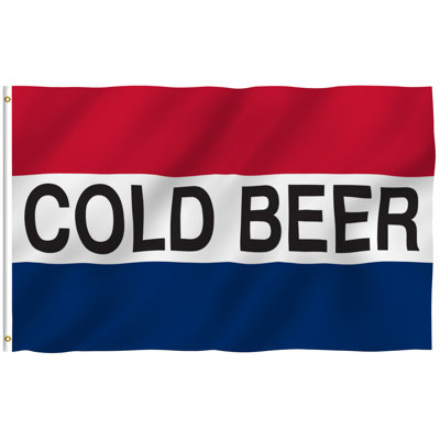 Cold Beer Flag Polyester 36 x 60 in. House Flag
