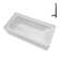 Streamline 66 in. x 32 in. Acrylic Left-Hand Drain Alcove Bathtub With External Drain