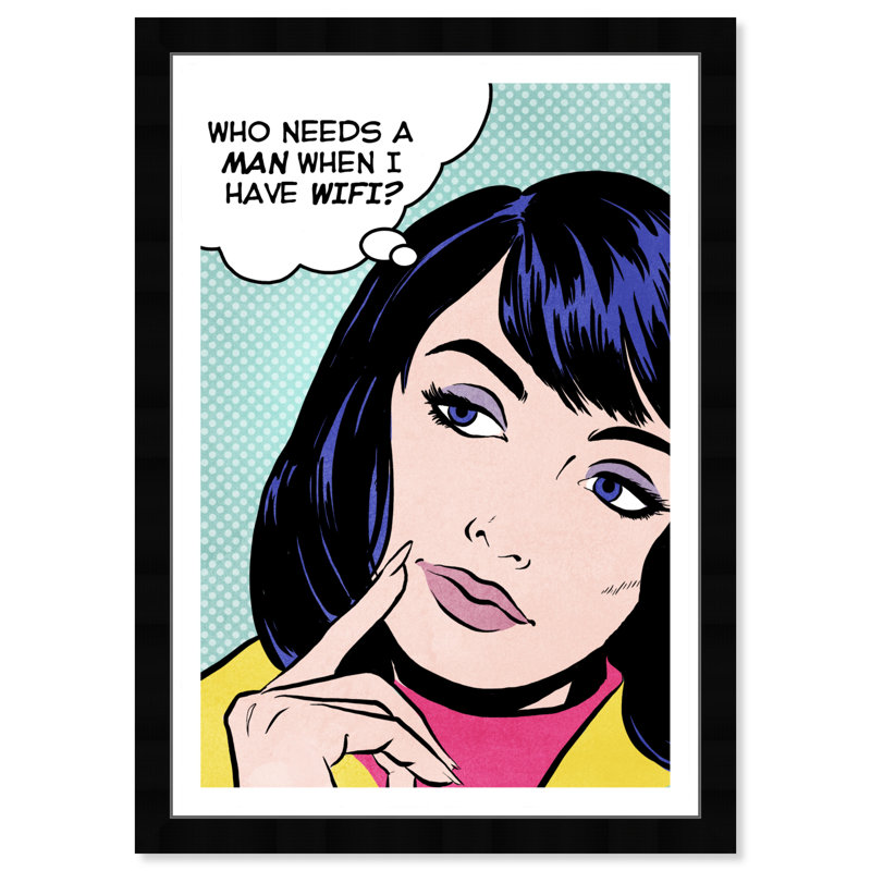 «Publicité rétro Comic Wifi Comics» - Reproduction encadrée sur papier