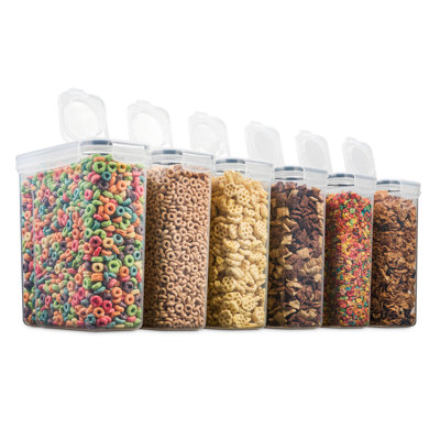 Ceyonce 135.5oz. Cereal Food Storage Container (set of 6)