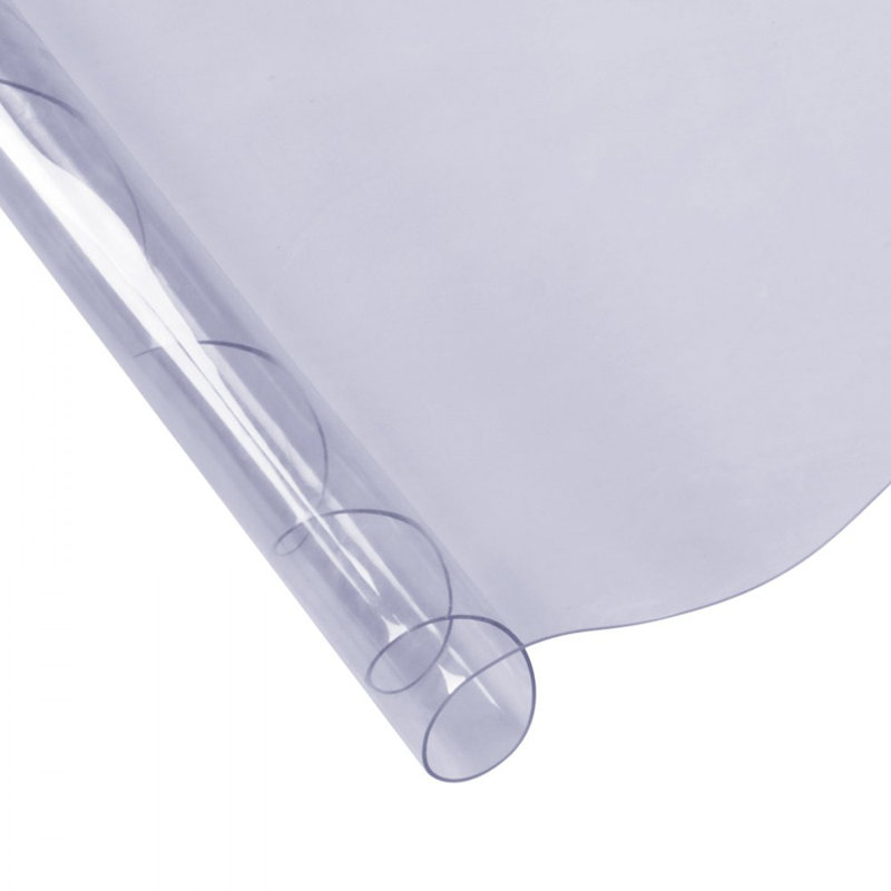 Clear Table Cover Protector, Round Table Cover, 1.5 mm Thick, 0.06" H x 48" W x 48" D