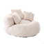 Fauteuil à billes, fauteuil à billes, enfants, fauteuil à billes surdimensionné en velours côtelé avec 3 coussins et accoudoirs