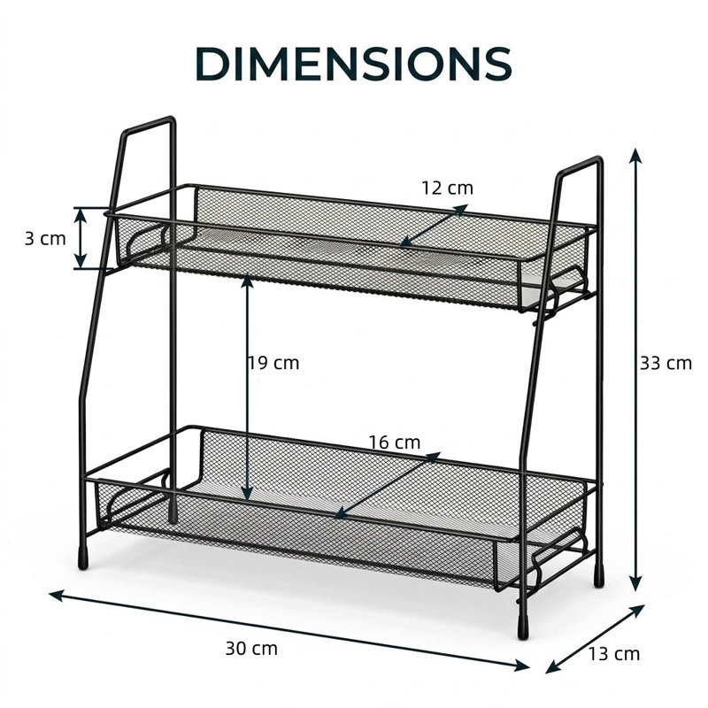 Freestanding Spice Rack