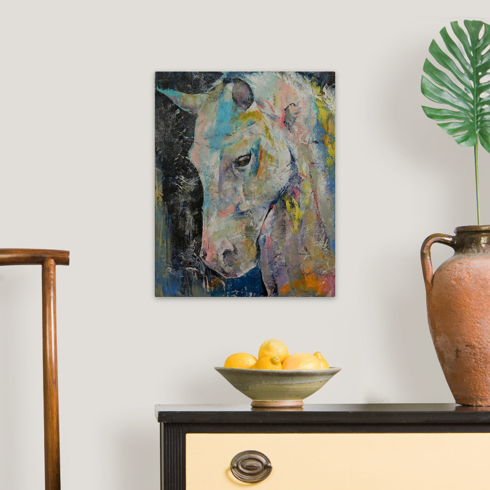 Kidham Hidden Heart Horse by Michael Creese Painting Print on Canvas August Grove® 