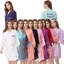 Satin Sateen Women Above Knee Bathrobe-209706751-209706690-206090447