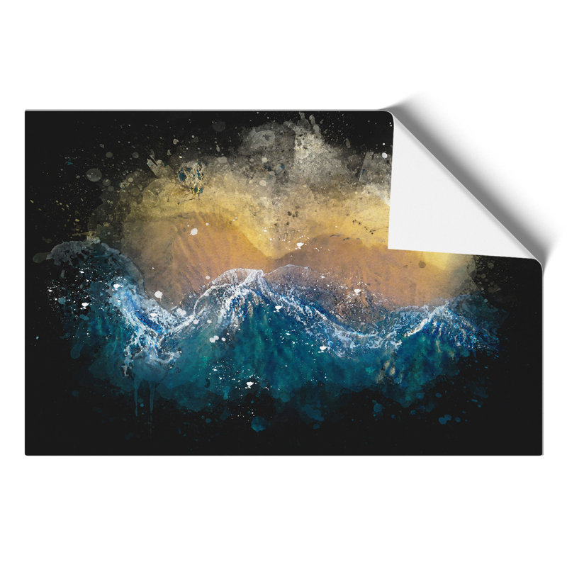 Incoming Waves Paint Splash - Frameless Print, 42cm H x 59cm W x 0.1cm D