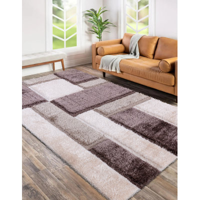 Geometric Shaggy Area Rug