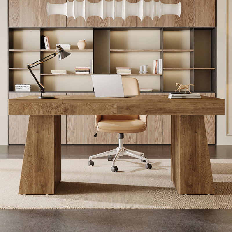 Executive Desk, Light Brown