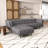 Worton Upholstered L-Shaped Sectional-26121701