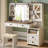 Farmhouse  Vanity Desk With Charging Station And Sliding Mirror  & Lights  Vanity Desk With Large Storage  Makeup Vanity For Bedroom-1328366261