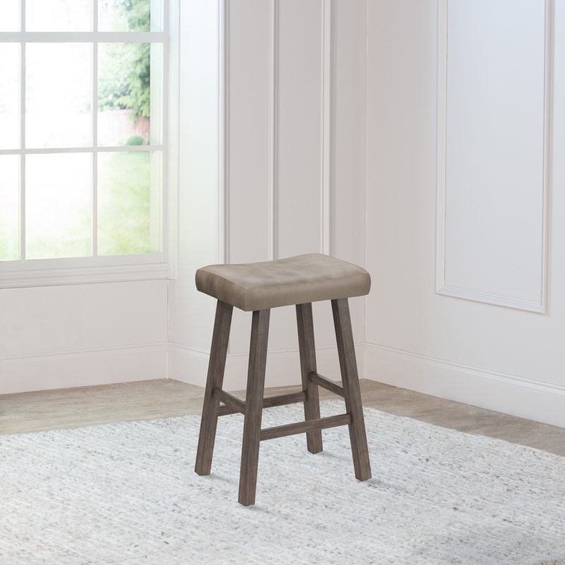 Kapono Upholstered Counter Stool with Solid Wood Frame, Counter Stool (26" Seat Height)
