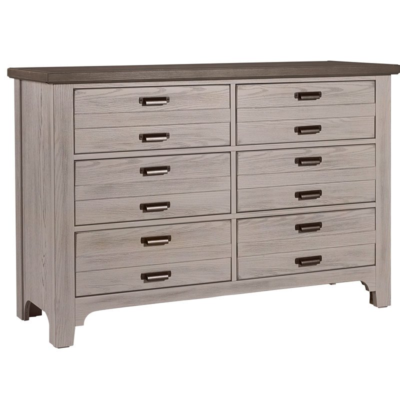 Erving 55'' W 6 - Drawer Dresser, Dover Gray