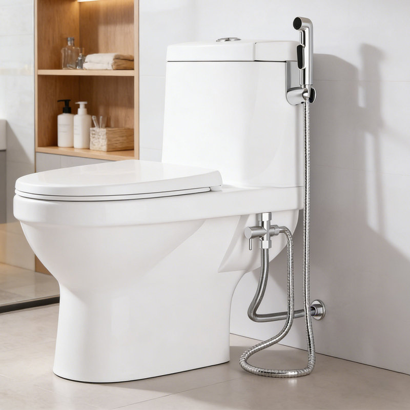 Single Mode Bidet Sprayer With 59" Hose, Chrome