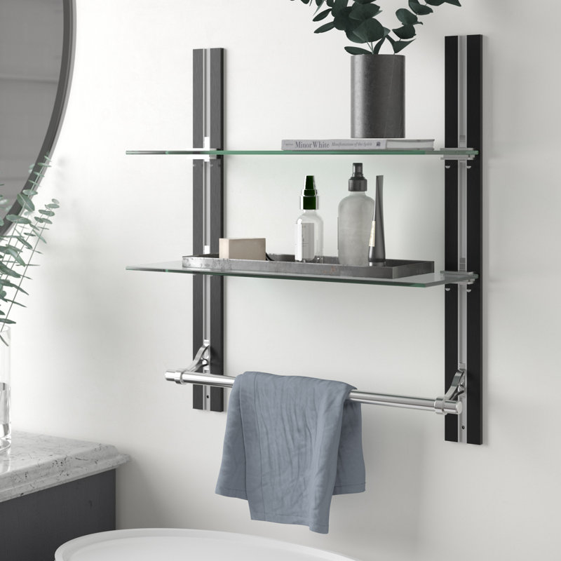 Deans 2 Piece Tiered Shelf with Towel Bar
