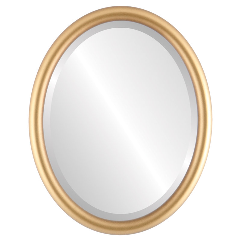 Rowles Oval Mirror, Gold Spray, 25.375" x 19.375"