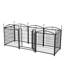 Parc pour chien pliable en métal 32 pouces - 8 panneaux de clôture robustes avec portes pour l'extérieur