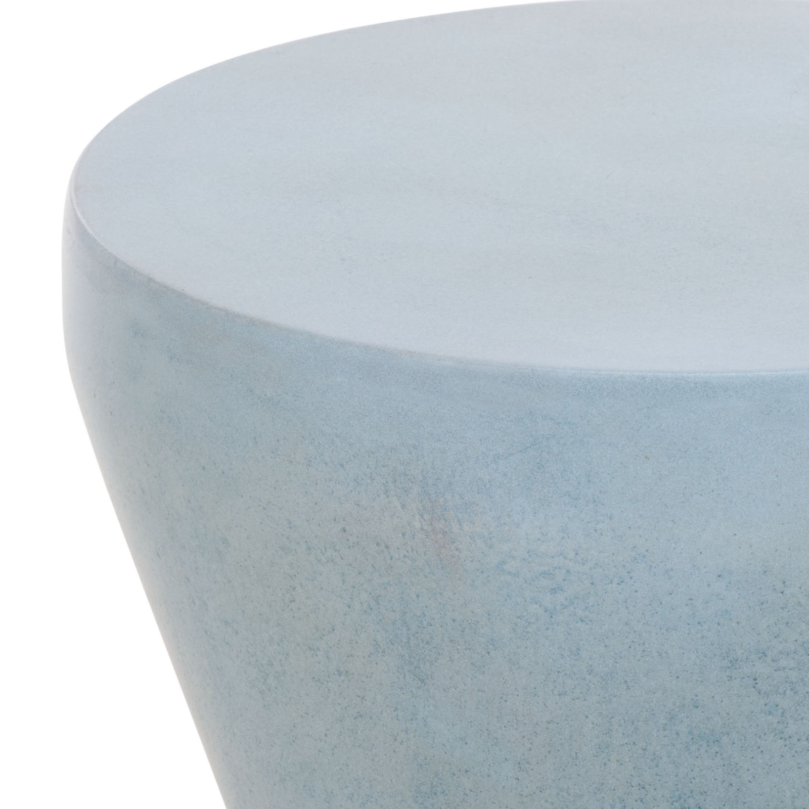 Zenni Concrete Patio Table, Powder Blue
