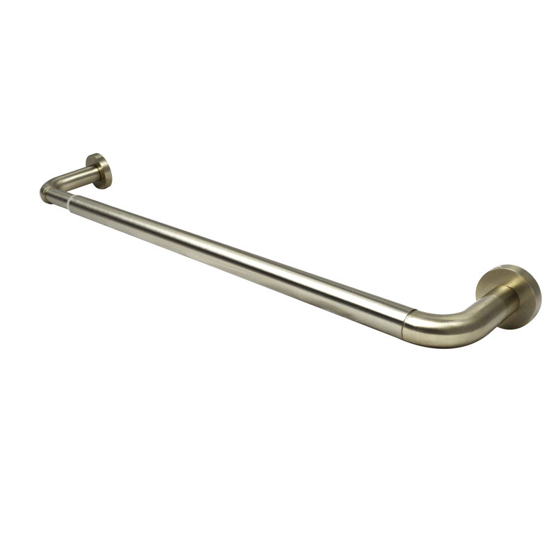 Tringle à rideaux simple réglable 0,75 "Cannava, Argent, 48" - 86"