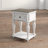 Colchester 1 - Drawer Nightstand in Antique White/Brown