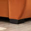 Orange moderne avec rangement, accoudoirs coussinés et siège moelleux pour la voile de bureau-250220132
