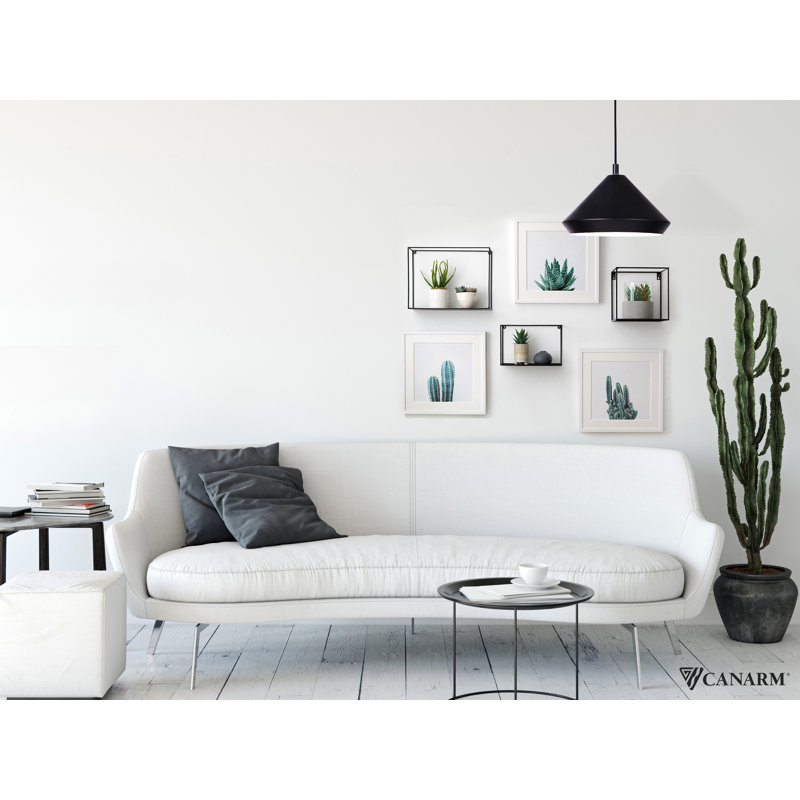 Zandy 1 - Light Black Single Pendant, 57.5" H x 14.57" W x 14.57" D