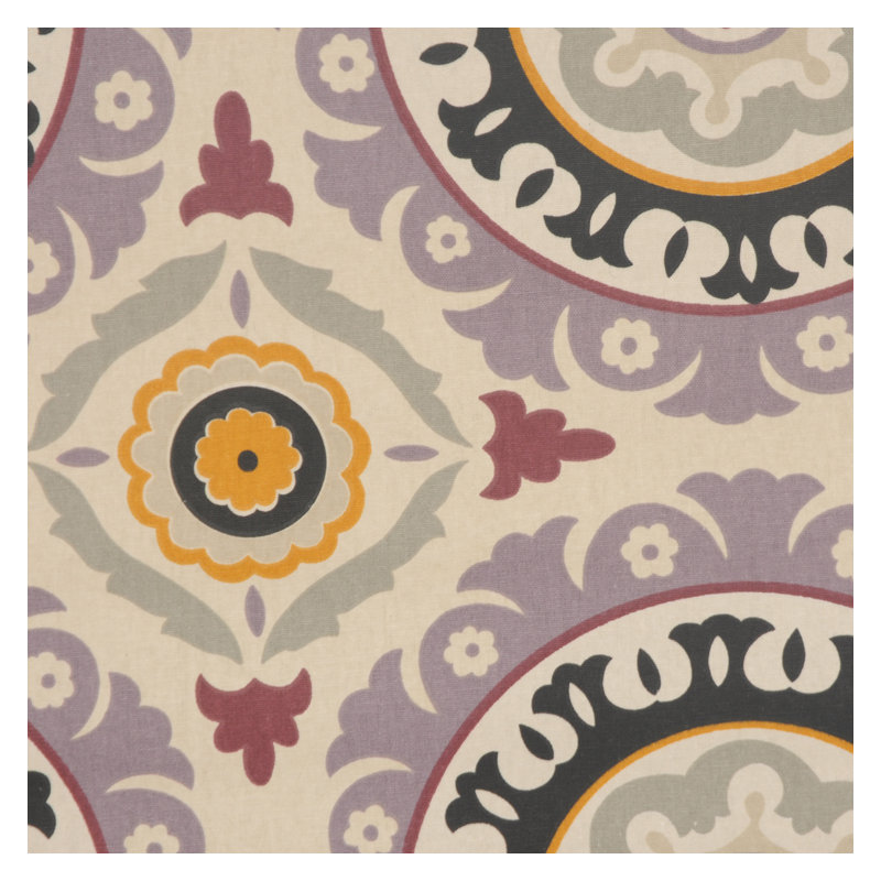Tissu Yucca, Onyx / Lilas