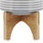 Baltz Ceramic Planter on Wooden Stand | Modern Stoneware Plant Pot with Decorative Base-1698662692-1648373480-1698662899