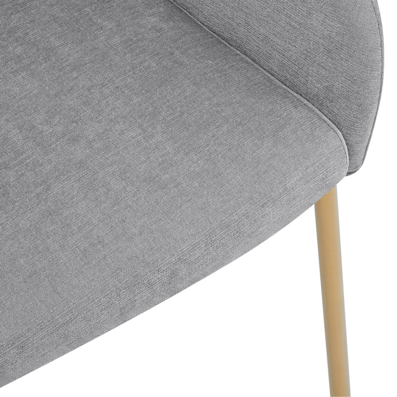 Chaise de salle à manger (ensemble de 2), Gris