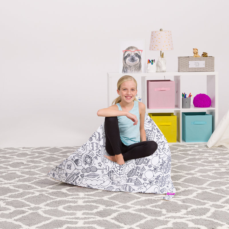 Bean Bag Cover, 200L - Large, Canvas Coloring Fabric - Fun Creatures