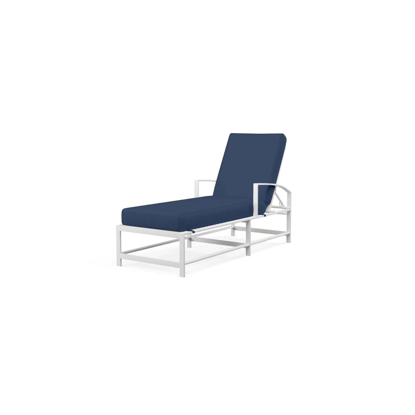 Bristol 72'' Long Reclining Single Chaise Sunbrella® with Cushions, Spectrum Indigo Sunbrella®