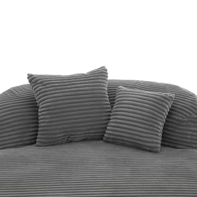 Canapé moderne sans méridienne, Gris