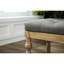 Banc de salle à manger capitonné en bois massif Habit, gris
