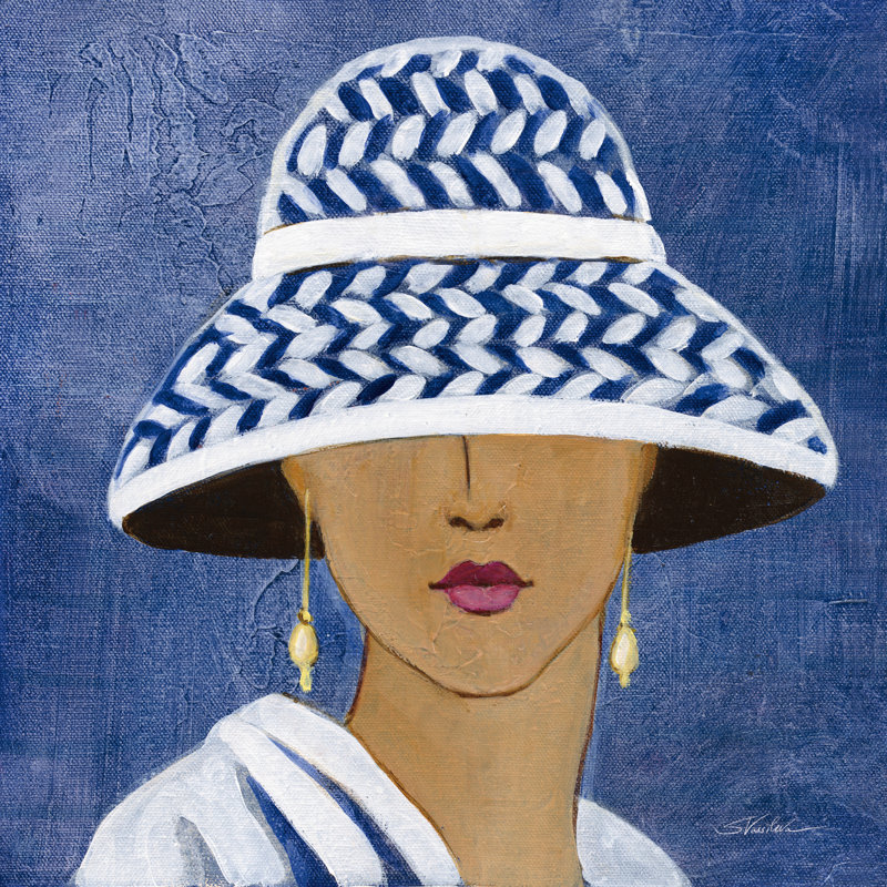 «Hajirah Lady with Hat II», reproduction sur toile, H 12 po x l 12 po x P 1,25 po