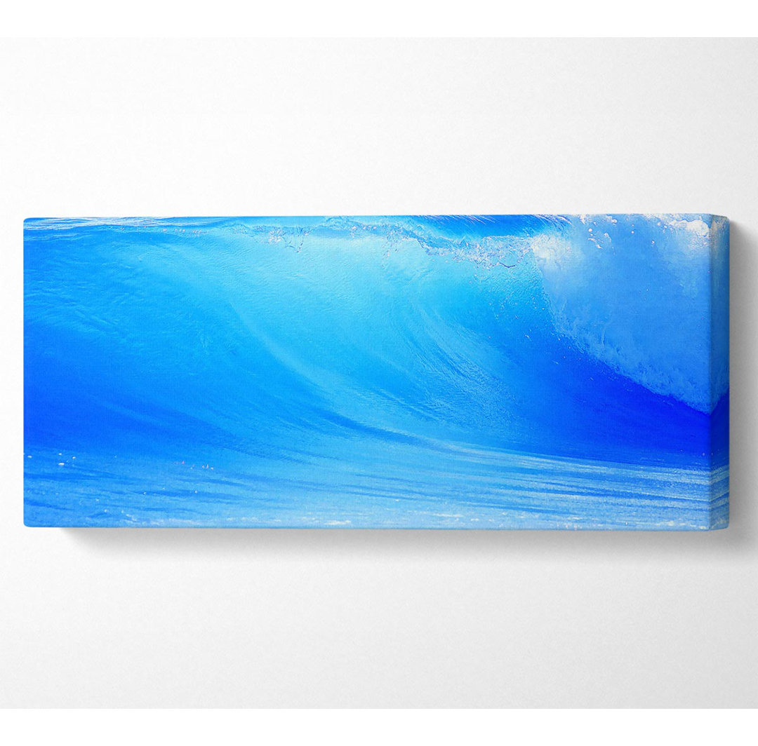 Blaue Welle Panoramaleinwand