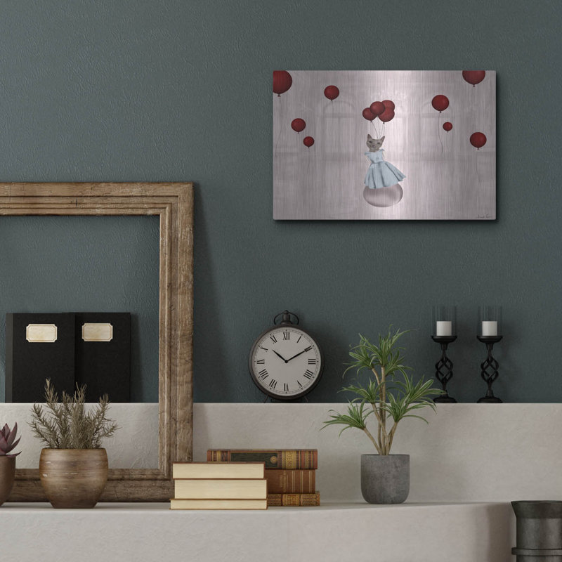 "Ball avec des ballons" par Daniela Nocito, H 12 po x l 16 po