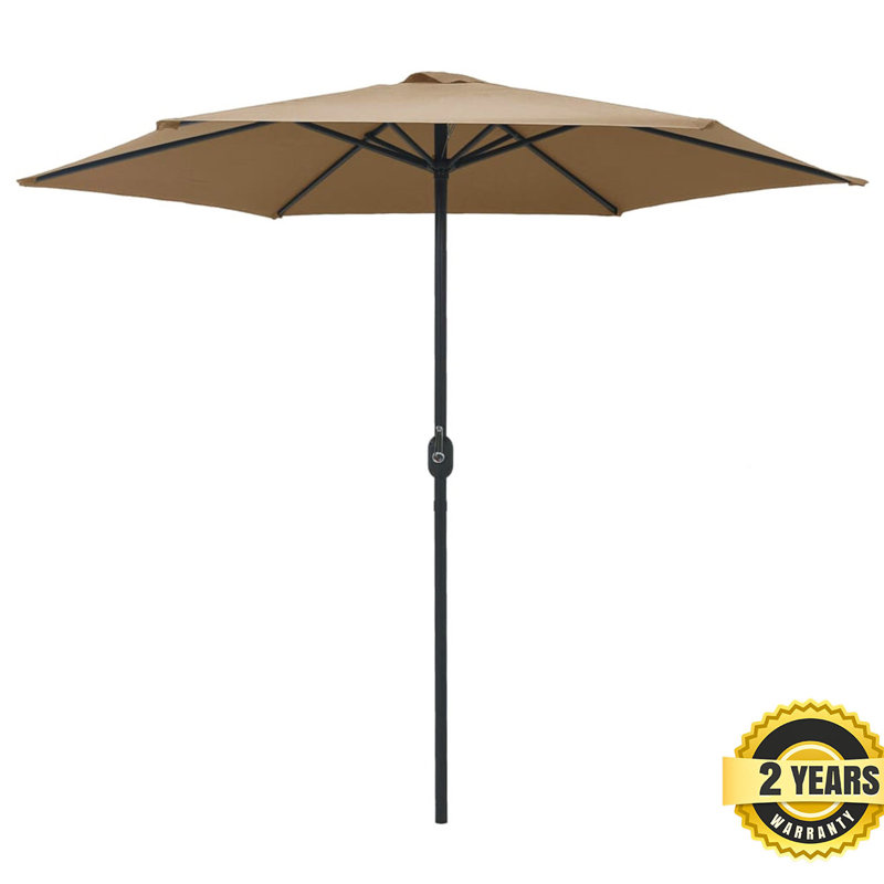 Kimora 270cm Market Parasol, Taupe
