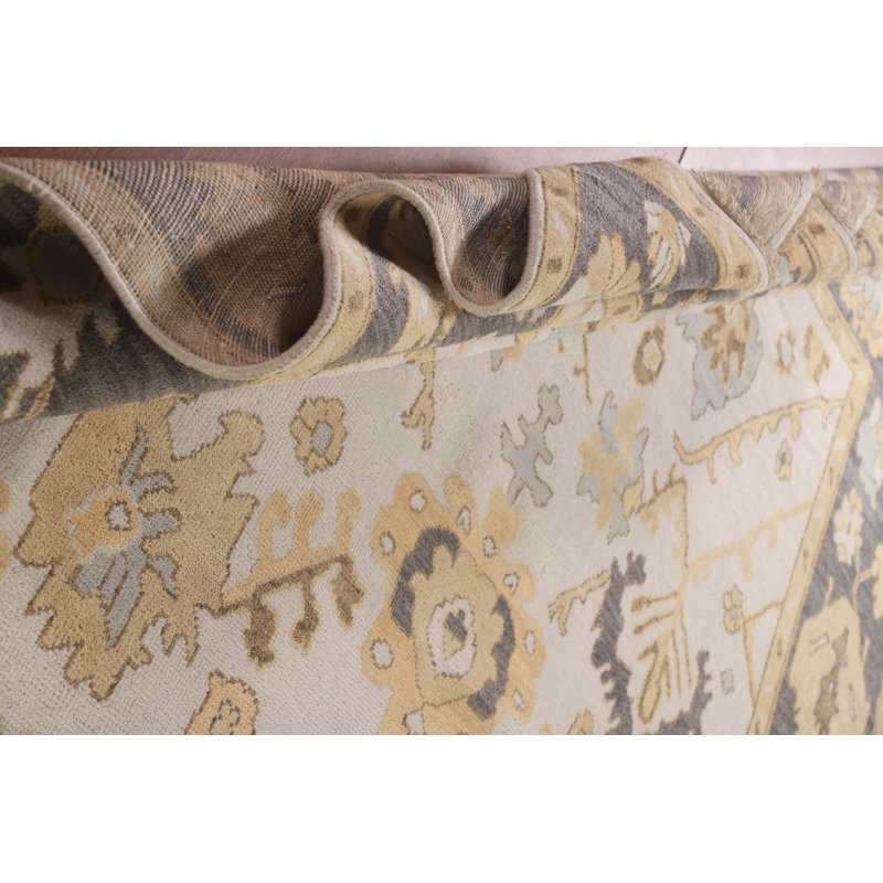 Tapis floral floral Oushak 9 x 12