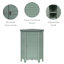 32" Glancy One Shutter Door Wooden Corner Freestanding Floor Cabinet Corner Floor Cabinet-1736955113