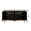 Grand rangement avec 4 portes et 2 tablettes intérieures - Console de style antique Mid-Century-980179399