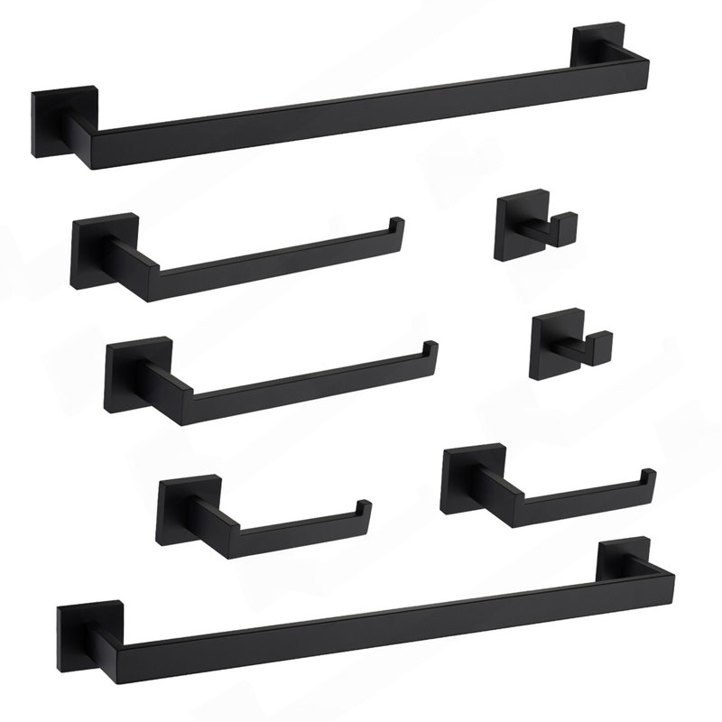 8 - Piece Bathroom Hardware Set, Brushed Nickel