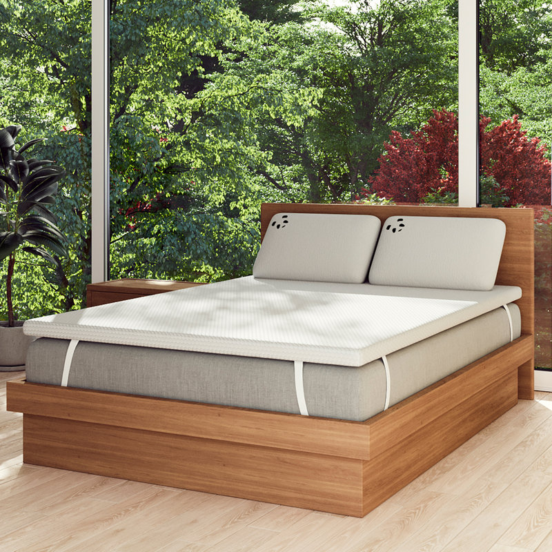 Panda Gel Infused Memory Foam Mattress Topper - Orthopaedic Support, Double (4'6)