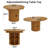 17 Stories Two‑in‑one modern farmhouse table: hidden leaf expands from 4 to 6 seats, plus 8 storage compartments in the base.-332583338