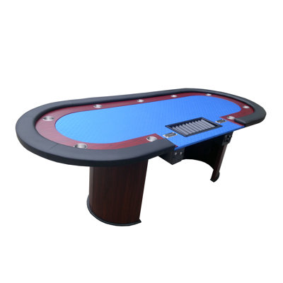 Table de poker INO Design Luna Ultra de 96 po avec pieds en bois Speed Box