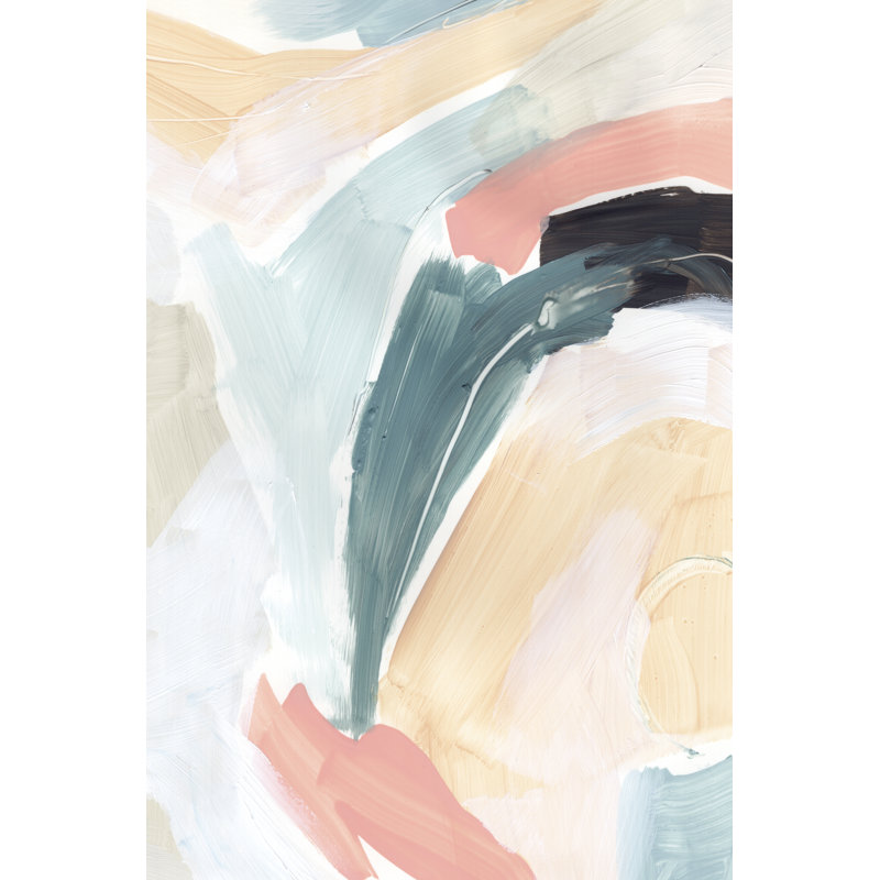 Cycle Swatch I - Painting, 122 cm H x 81 cm W, Black Floater Framed