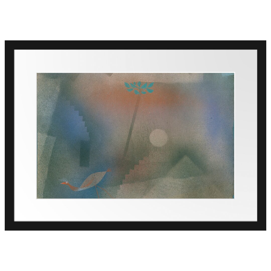 Gerahmtes Poster Zugvogel von Paul Klee