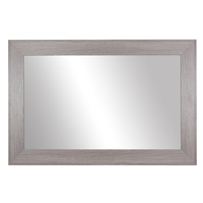 Shmuel Wood Framed with Safety Backing Ideal for Bathroom / Vanity Mirror