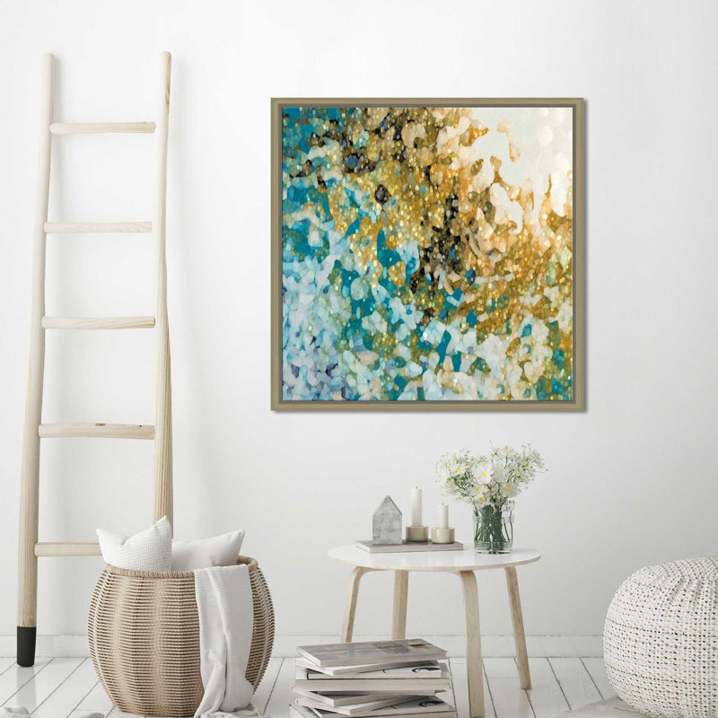 «In Perfect Peace, Isaiah 26: 3» par Mark Lawrence, reproduction d'art, Cadre flottant champagne