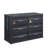 Cargo Gunmetal Finish Dresser